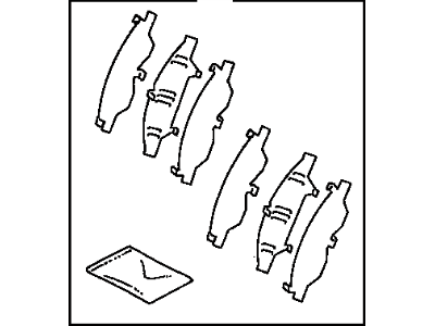 Toyota 04945-06050 Shim Kit, Anti Squeal, Front