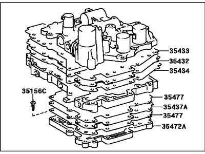 1995 Toyota Avalon Valve Body - 35410-33041