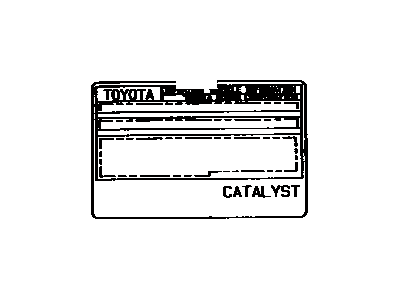 Toyota 11298-20160 Plate, Emission Control Information