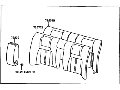 Toyota 71480-AC041-C2 Back Assembly, Rear Seat