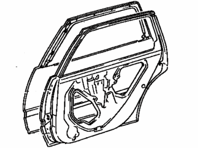 Toyota 67004-07010 Panel Sub-Assy, Rear Door, LH