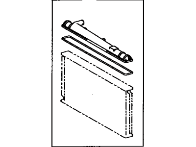 Toyota 04165-07010 Tank Kit, Radiator, Upper
