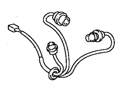 Toyota 81555-AC030 Socket & Wire, Rear Co