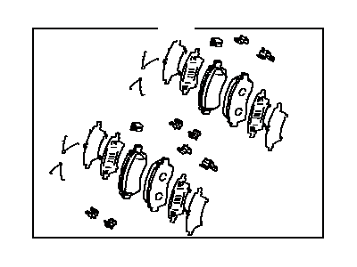 Toyota 04491-07010 Front Disc Brake Pad Set