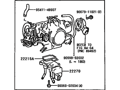 Toyota 22210-0A100 Throttle Body Assembly