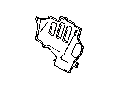 Toyota 64245-17010 INSULATOR, Room Partition Heat