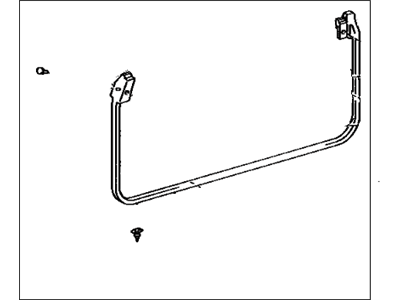 Toyota 67861-17031 Weatherstrip, Front Door, RH