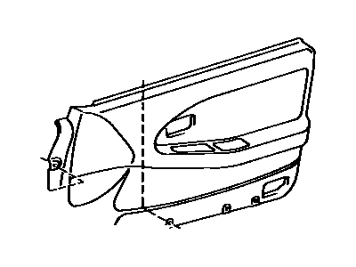 Toyota 67771-17020 Retainer, Door Trim, LH