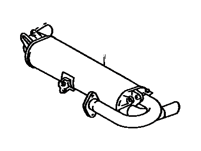 1993 Toyota MR2 Muffler - 17430-74840