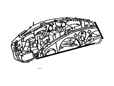 Toyota 83132-17270 Case, Combination Meter