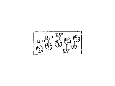 Toyota 11704-63021 Bearing Set, Crankshaft