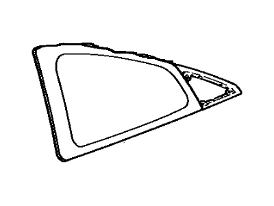 Toyota 62720-17051 Window Assembly, Quarter, LH