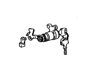Toyota 69051-17051 Cylinder & Key Set, Door Lock, RH