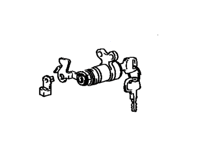 1992 Toyota MR2 Door Lock Cylinder - 69051-17081