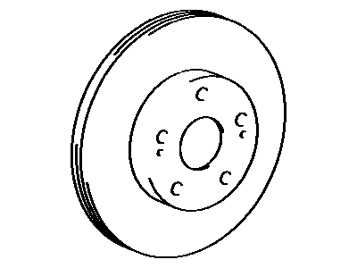 1995 Toyota MR2 Brake Disc - 43512-17080