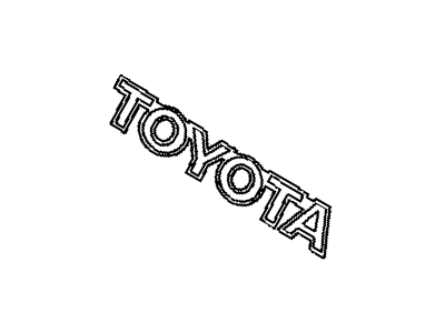 Toyota 75441-17080-01 Rear Name Plate, No.1