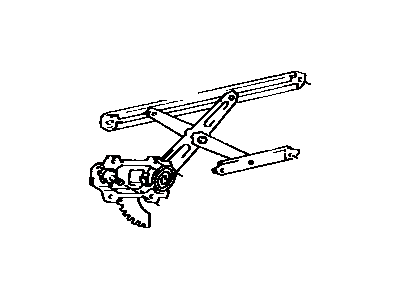 1991 Toyota MR2 Window Regulator - 69820-17040