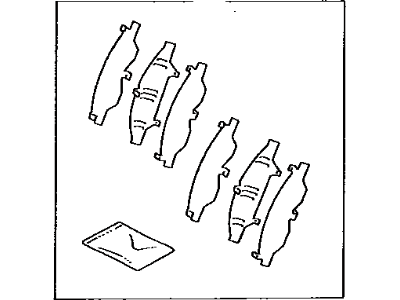 Toyota 04945-12010 Shim Kit, Anti Squeal, Front