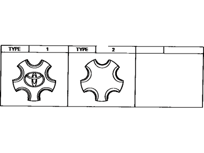 Toyota 42603-17040 Wheel Hub Ornament Sub-Assembly