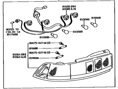 1995 Toyota MR2 Back Up Light - 81560-17150