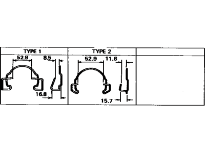 Toyota 31232-32030 Clip, Release Bearing Hub