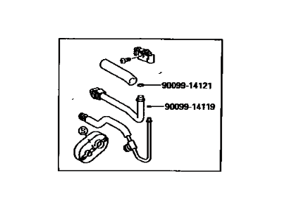 1993 Toyota MR2 A/C Hose - 88710-17070