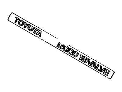 Toyota 11292-74080 Plate, Engine Name