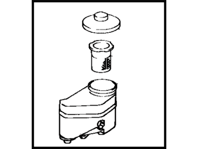 Toyota 47220-17030 Reservoir Sub-Assy, Brake Master Cylinder