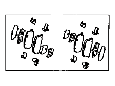 1993 Toyota MR2 Brake Pad Set - 04492-17050