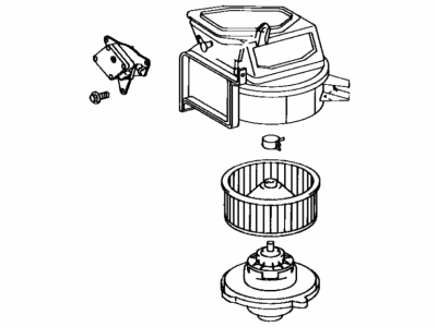 1994 Toyota MR2 Blower Motor - 87130-17081