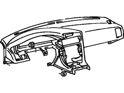 Toyota 55401-17040-02 Pad Sub-Assembly, Instrument Panel Safety