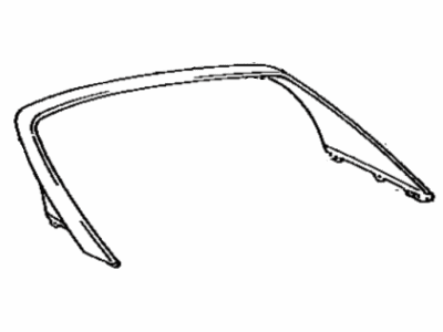 Toyota 75507-17901 Moulding, Back Window, Outside Upper