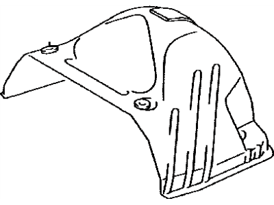 2000 Toyota MR2 Spyder Exhaust Heat Shield - 17167-22050