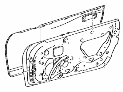 Toyota 67002-17110 Panel Sub-Assy, Front Door, LH