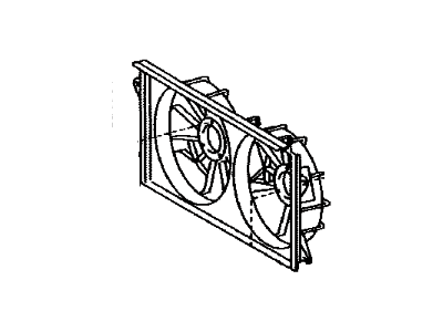 2005 Toyota Celica Fan Shroud - 16711-22060