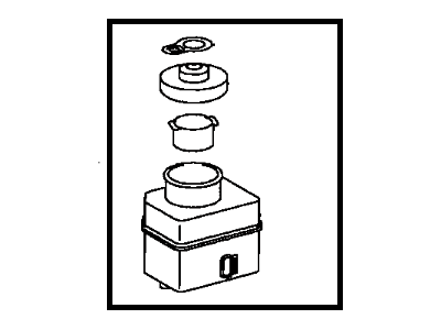 Toyota 47220-17080 Reservoir Sub-Assy, Brake Master Cylinder