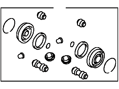 Toyota 04479-17050 Cylinder Kit, Disc Brake, Rear