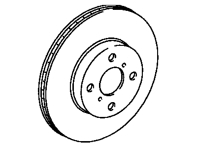 2004 Toyota MR2 Spyder Brake Disc - 43512-17131