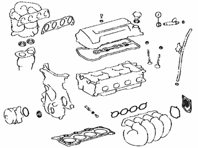 Toyota 04112-22090 Gasket Kit, Engine Valve Grind