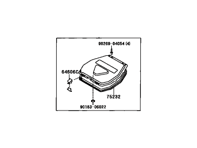 Toyota 75205-17011 Box Sub-Assembly, Tool