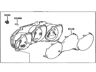Toyota 83800-17040 Meter Assy, Combination