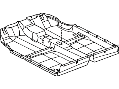 Toyota 58510-17210-C0 Carpet Assy, Front Floor, Front