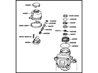 Toyota 44310-17060 Pump Assy, Vane