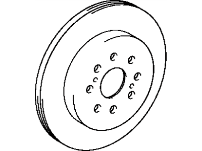 2001 Toyota MR2 Spyder Brake Disc - 42431-17080