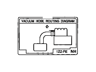 Toyota 17792-22040 Plate, Engine Vacuum Hose Information