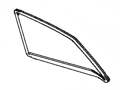 Toyota 64812-32010 Weatherstrip, Back Window Glass