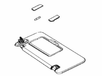 Toyota 74310-08070-B2 Visor Assy, Rh