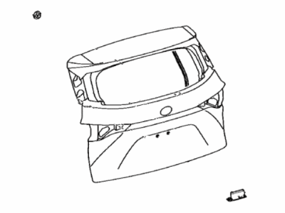 Toyota 67005-08180 Panel Sub-Assembly, Back