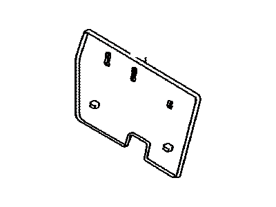 Toyota 71702-60020-B0 Board Sub-Assy, Rear Seat Back, RH