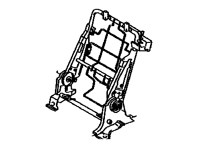 Toyota 71018-21050 Frame Sub-Assy, Rear Seat Back, LH